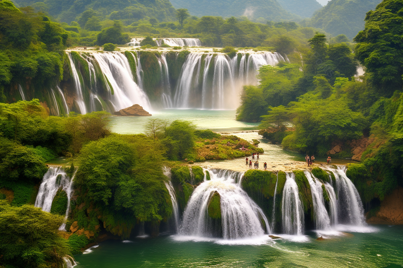 广西德天跨国瀑布景区自然景观风光摄影旅游广告背景,高清,摄影图,摄影图片,图片大全,摄影图免费下载